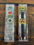 Pair of Vintage Swatch Watches; Grand Prix and Scuba