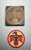 WWII AAF Thunderbird Field Arizona Instructor's Patch and Printer's Block
