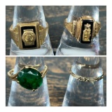 Group Lot of 10k gold Jewelry - 14.85 grams total weight