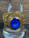 18 grams - 10k Gold Class Ring 1976 Muskingum College Jostins Size 10