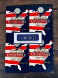 Four State Quarter Books with Contents - Coins