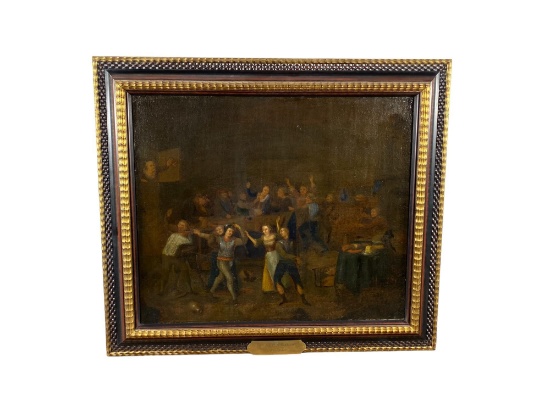 Peasants Dancing in a Tavern, Jan Miense Molenaer (1609/10-1668) Oil on Canvas