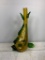 Vintage Hand Blown Art Glass Fish Vase