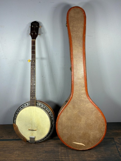 Vintage Orpheum Banjo With Case
