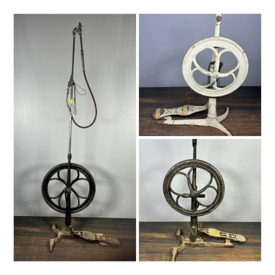 Three Antique Pedal Driven Dental Drills