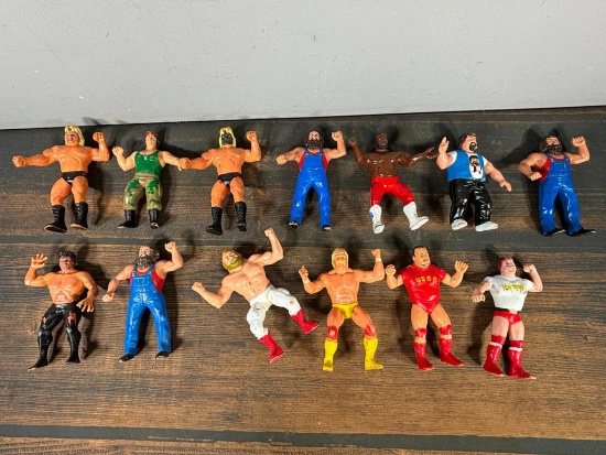 Group of Vintage Wrestling Figures