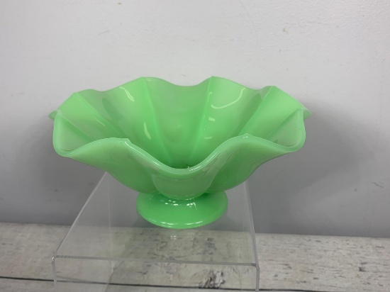 Jadite Fan Shaped Bowl