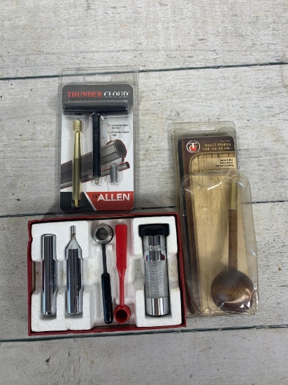 Group of black powder gun tools