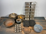 Group Lot of Mixed Cast Iron by Bridgford, Favorite, Marietta C. Co., and Others