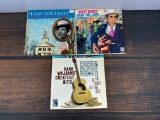 Three Vintage record albums by Hank Williams