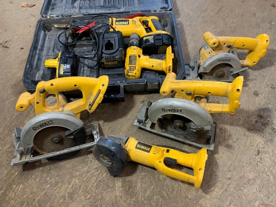 Set of 18 Volt DeWalt Cordless Tools