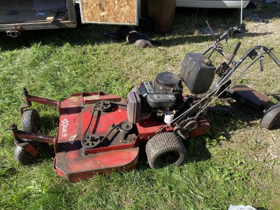 ExMark Stand On Lawn Mower Has Compression