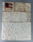 Civil War 9th Arkansas Inf. Confederate Letter on Patriotic C.S. Stationery - Union City Tennessee