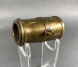 Unusual Brass Large Bore Miniature Cannon