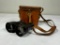 WWI French Military Binoculars with Case - Excellent Optics