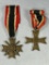 WWII Nazi German War Merit Cross Medal Lot with Ribbon Bar