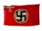 WWII Nazi German State Service Flag with City of Stadtilm Unit Patch and G.I. Signatures