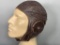 Leather US Aviator Cap WWII Era Navy Type