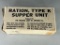 WWII U.S. Supper K Ration by Cracker Jack - All ORIGINAL