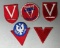 WWII U.S. Homefront V For Victory Patch Lot including Timken Co.
