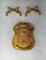 1950s U.S. Military Police Badge & Collar Insignia - Fort Custer Style Badge