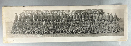 WWI United States 1st New Hampshire Infantry Yard Long Photograph