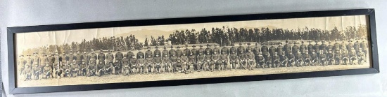 WWI U.S. Air Service 65th Balloon Company Yard Long Photograph Dog in Photo