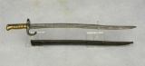 M 1866 French Chassepot Bayonet German Captured & Reworked