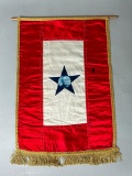 WWI Son In Service Flag - Banner with Soldier's Image Printed in Blue Star