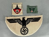 WWII Nazi German Cloth Insignia Lot