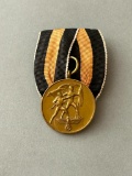 WWII Nazi German Parade Mount Commemorative Medal of 1 October 1938