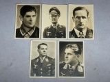 WWII Nazi German Hoffmann - Strassberg Real Photo Postcard RPPC Lot of Knight's Cross Recipients