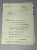 WWII Nazi German Adolf Galland Typed Letter Signed (TLS) Knight's Cross Recipient