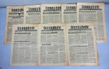WWII Nazi German Newspaper Lot 8 Issues of 