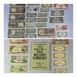 WWII Military Currency Lot Japanese Occupied Territories & Axis Military Currency Collector Guide