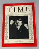 Pre WWII 1931 Time Magazine with Adolf Hitler Cover