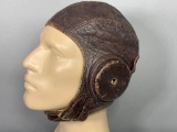 Leather US Aviator Cap WWII Era Navy Type
