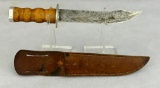WWII U.S. Theater Made Fighting Knife with a Bowie Knife Style Blade