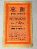 WWII U.S. Safe Conduct Surrender Leaflet dropped on German Troops