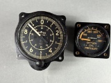 WWII U.S. Army Air Force Gauge Lot including Altimeter and Oxygen Pressure Gauge