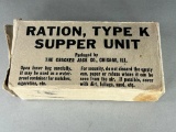 WWII U.S. Supper K Ration by Cracker Jack - All ORIGINAL