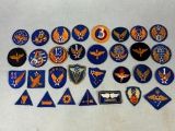WWII U.S. Army Air Force Cut Edge Patch Lot (31)
