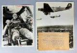 WWII British Press Photograph Lot German Luftwaffe Planes and Personnel