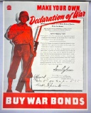 WWII 1942 War Bonds Poster 