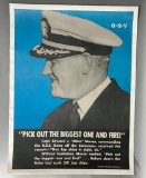 WWII U.S. 1943 Linen Backed General Electric Poster, 