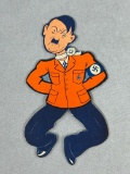 WWII Homefront Cardboard Adolf Hitler Wearing Noose - 