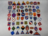 WWII U.S. Army Cut Edge Patch lot AAF, Division, Armored, Corps,