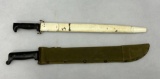 WWII USN Mk1 Training Bayonet & U.S. Army Jungle Machete