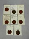 WWI & WWII Canadian Identification Disc - Dog Tag Lot (8)