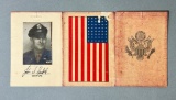 Korean War U.S. Pilot - Aviator Fold Out Paper Blood Chit - Identified